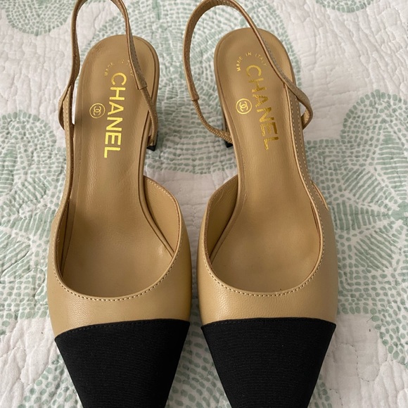 🖤💛CHANEL Slingback Shoes/Pumps - Picture 2 of 4
